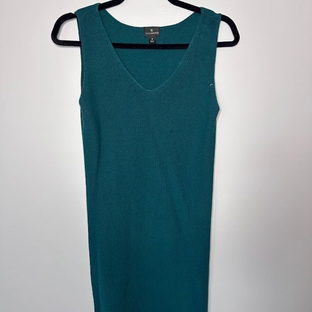 Worthington Sleeveless Knit Dress in Emerald Green, size SMALL